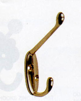 Zinc Die Cast Coat & Hat Hook